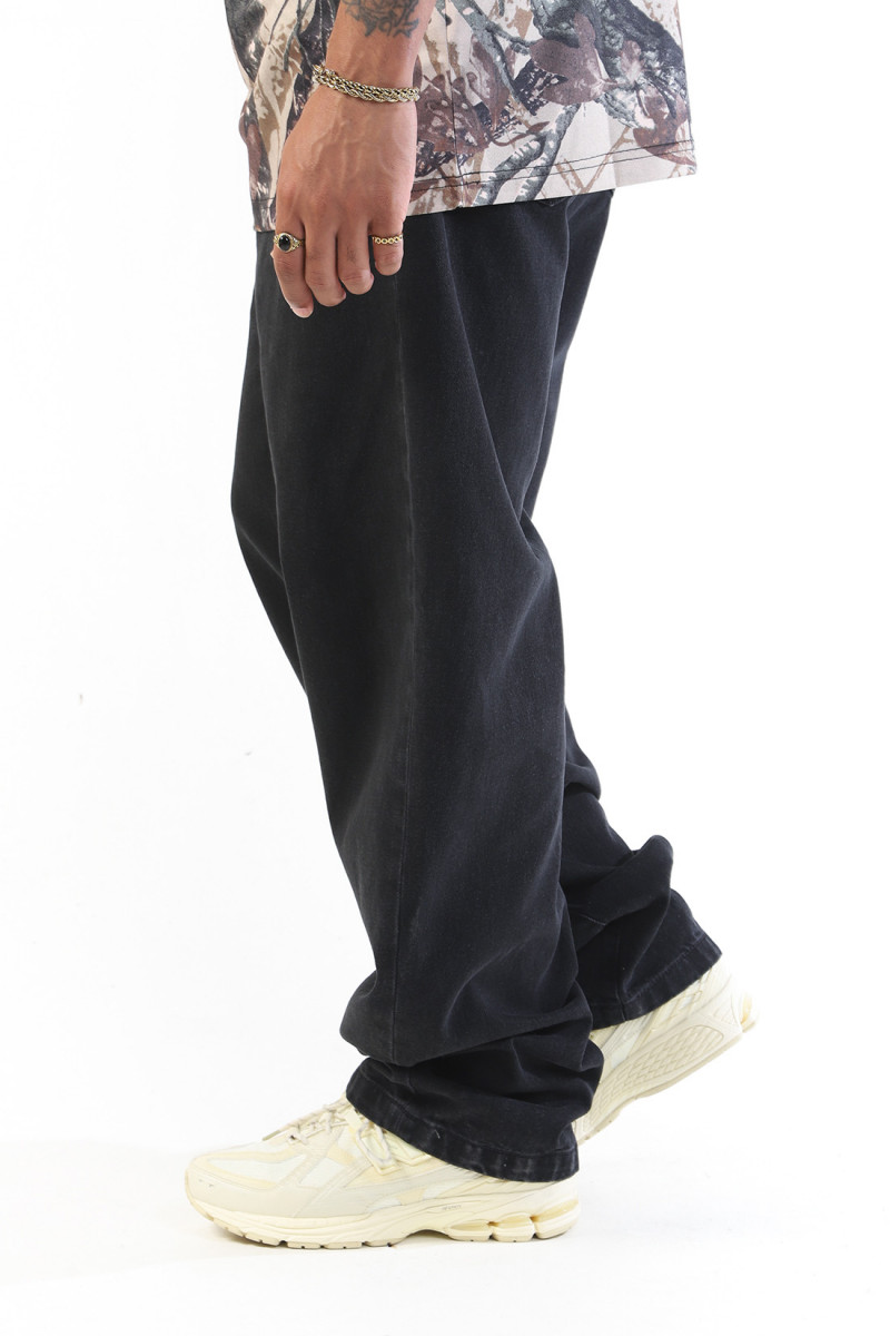 Landon pant denim black Stone wash