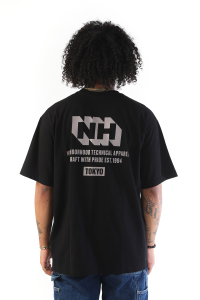 Neighborhood Nh. tee ss-18 Black - GRADUATE STORE