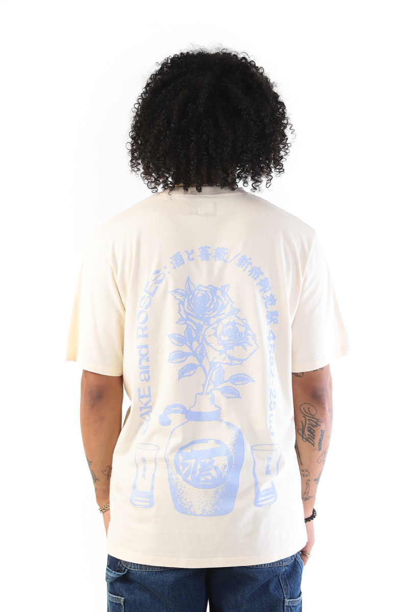 Sake and roses tee Whitecap gray