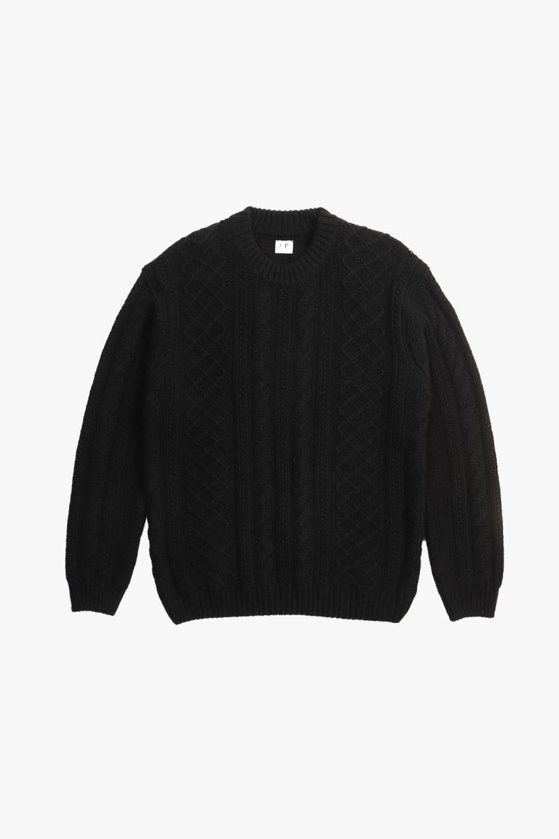 Lambswool knitwear crewneck Black