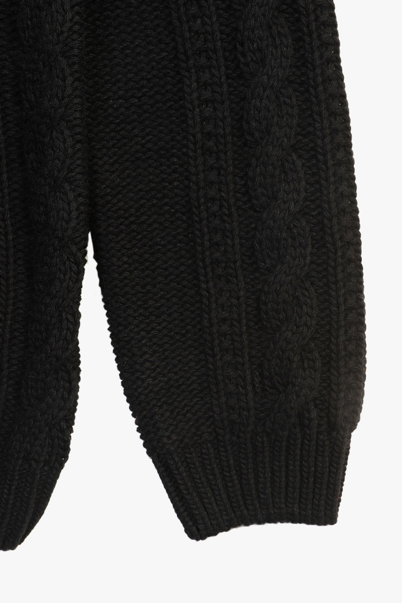 Lambswool knitwear crewneck Black