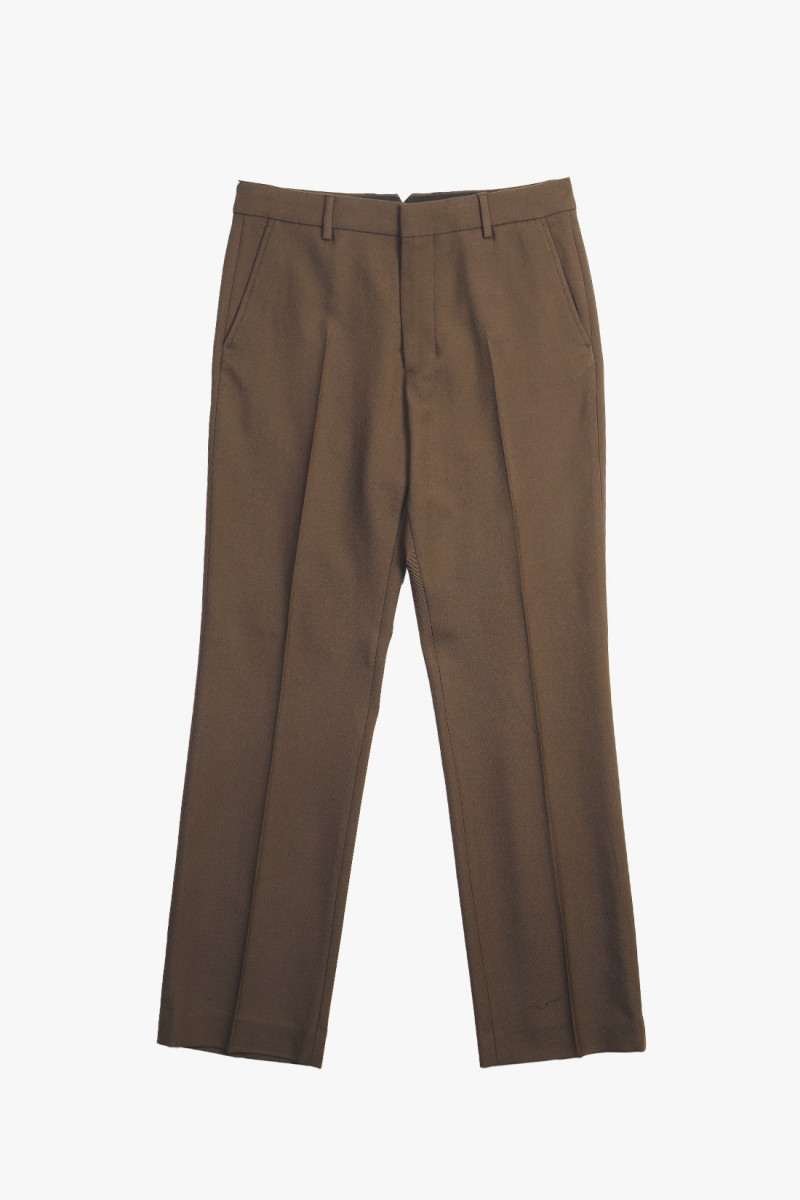 Pantalon straight fit Dark coffee