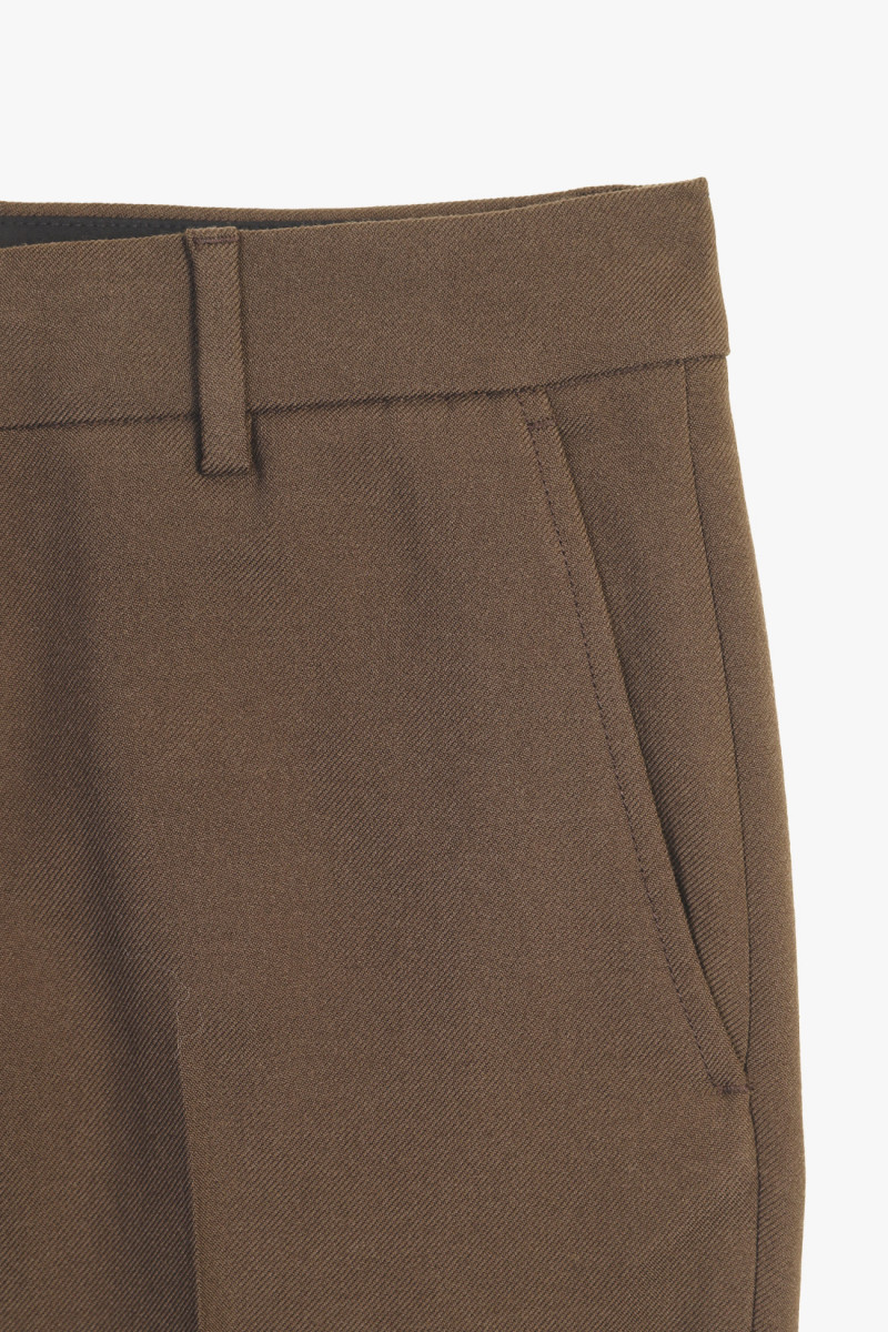 Pantalon straight fit Dark coffee