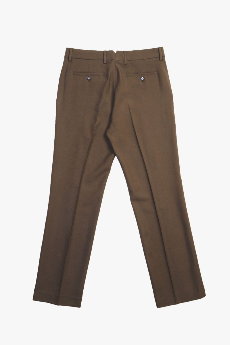 Pantalon straight fit Dark coffee