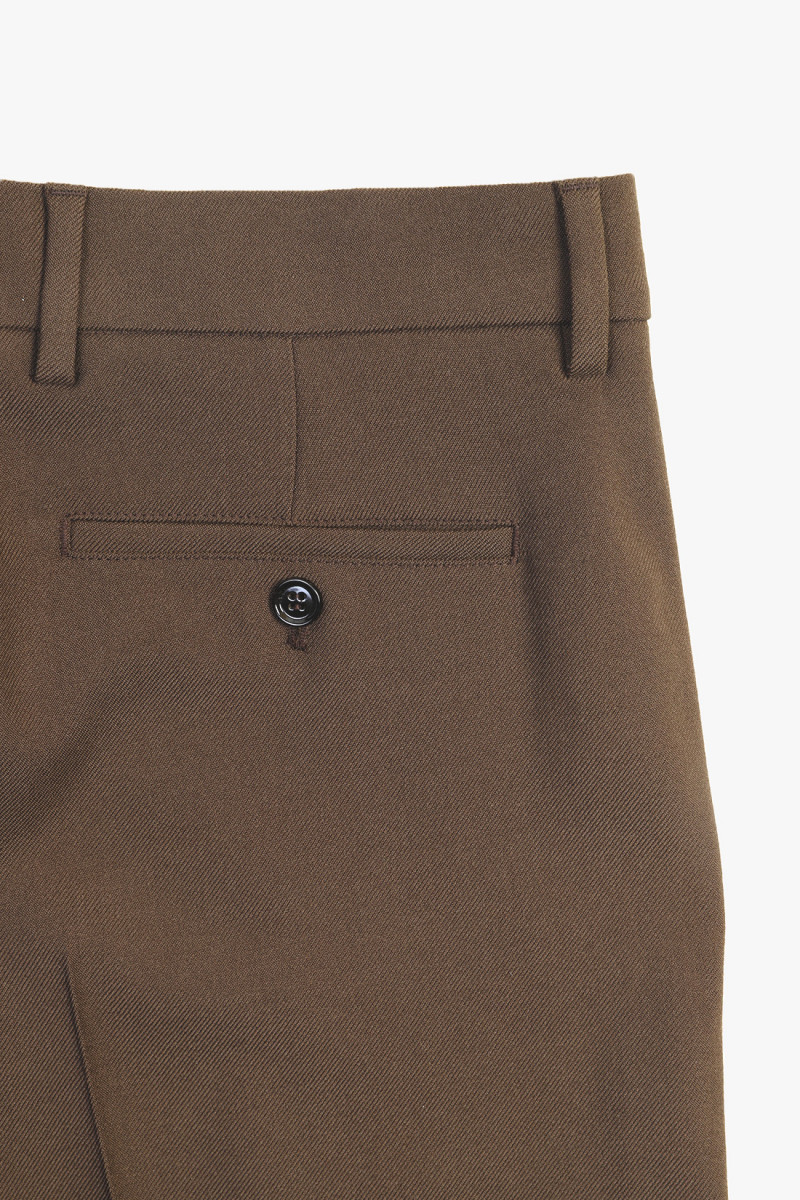 Pantalon straight fit Dark coffee