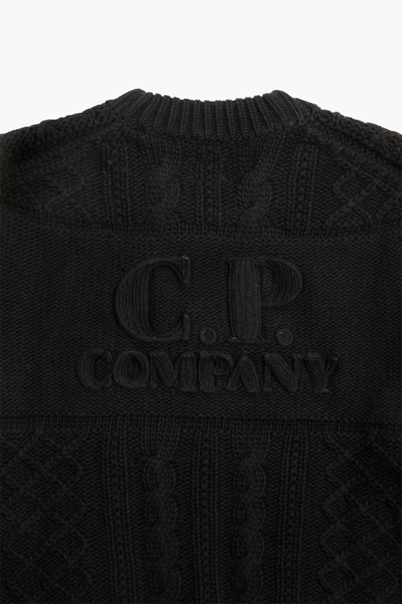 Lambswool knitwear crewneck Black