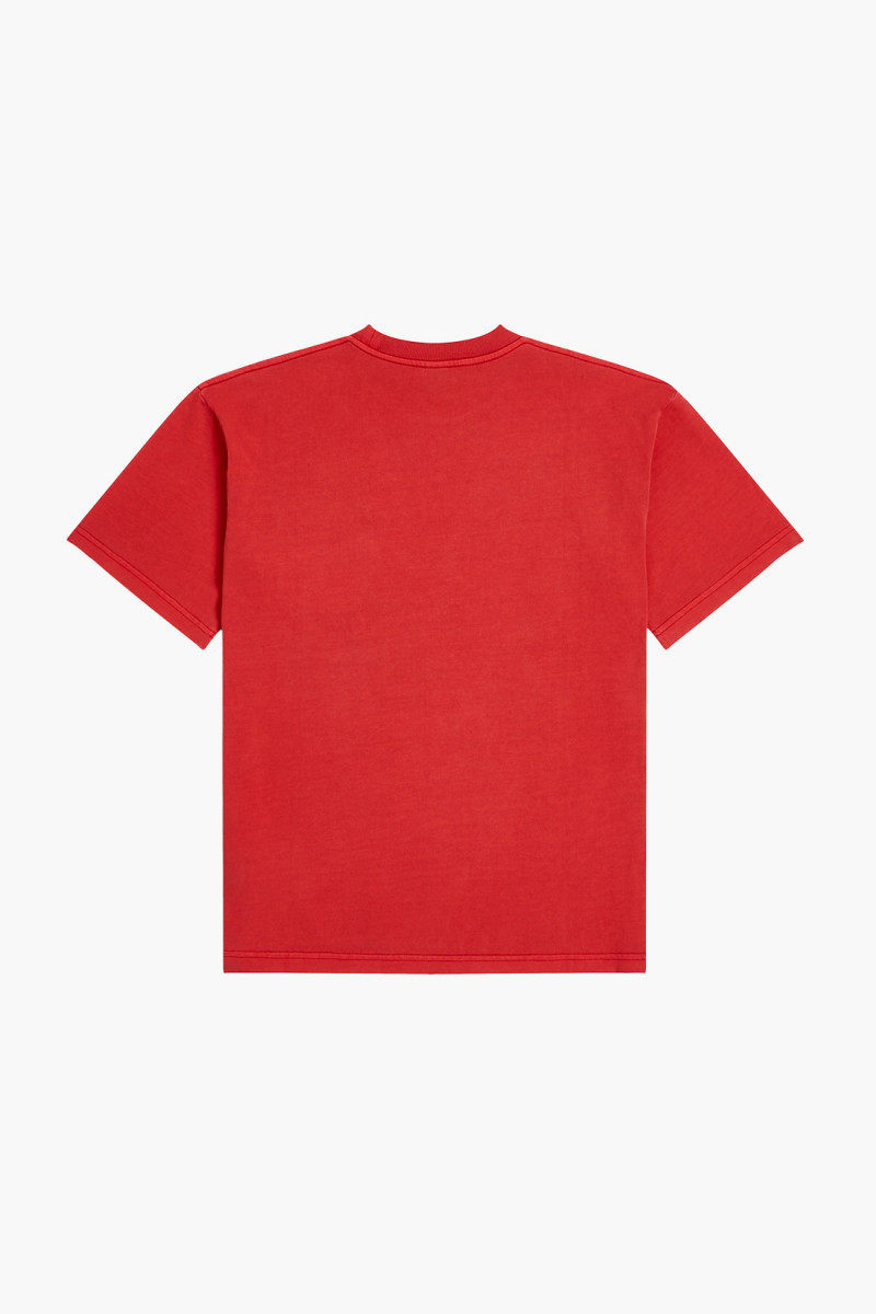 Patta basic washed pocket tee Red