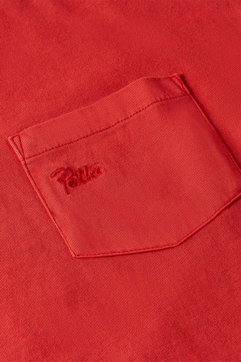 Patta basic washed pocket tee Red