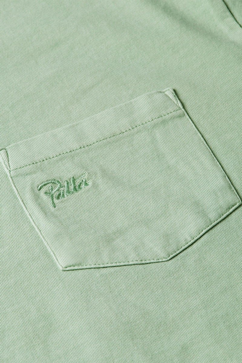 Patta basic washed pocket tee Silt green