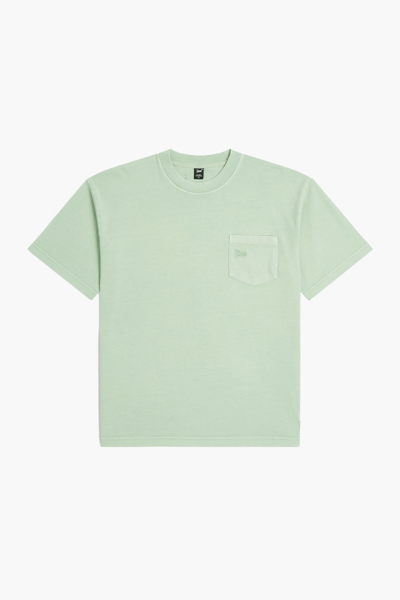 Patta basic washed pocket tee Silt green