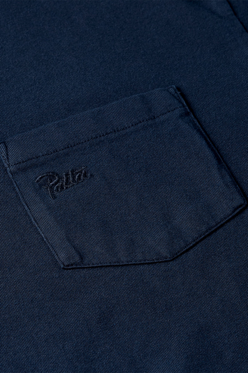 Patta basic washed pocket tee Black iris