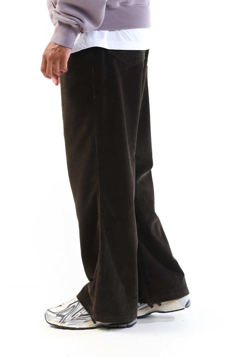 Pantalon baggy fit Dark coffee