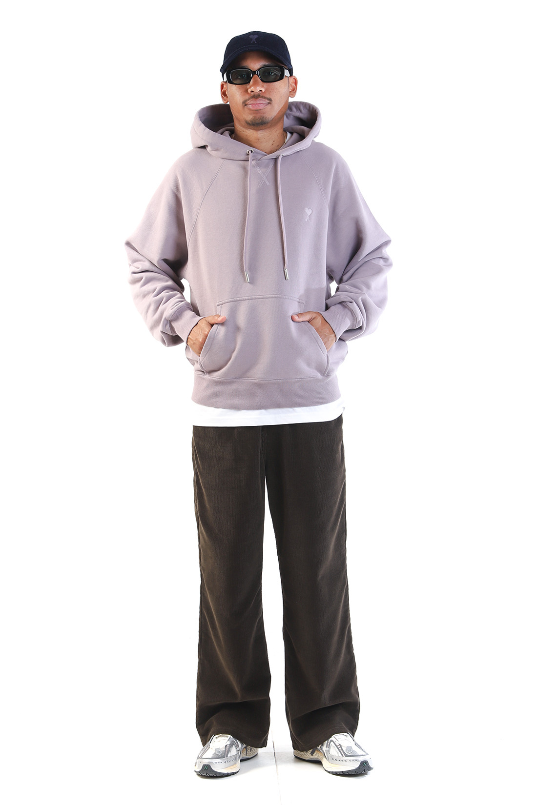 Hoodie boxy ami de coeur Lilac