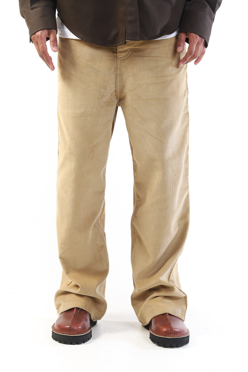 Pantalon baggy fit Sand