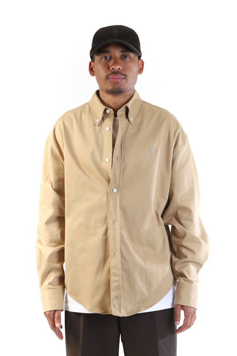 Boxy fit shirt Sand