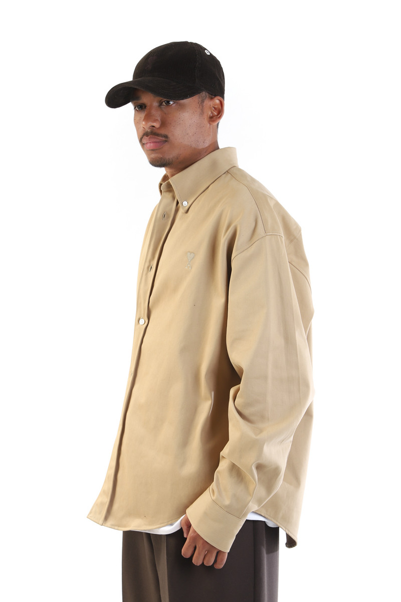 Boxy fit shirt Sand