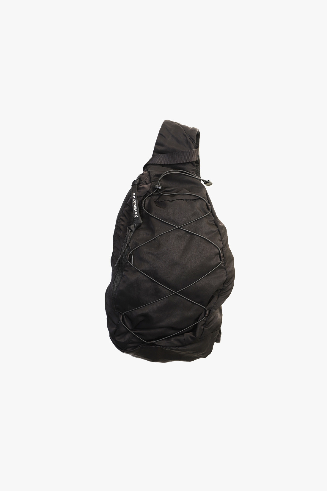 Nylon b crossbody rucksack Black