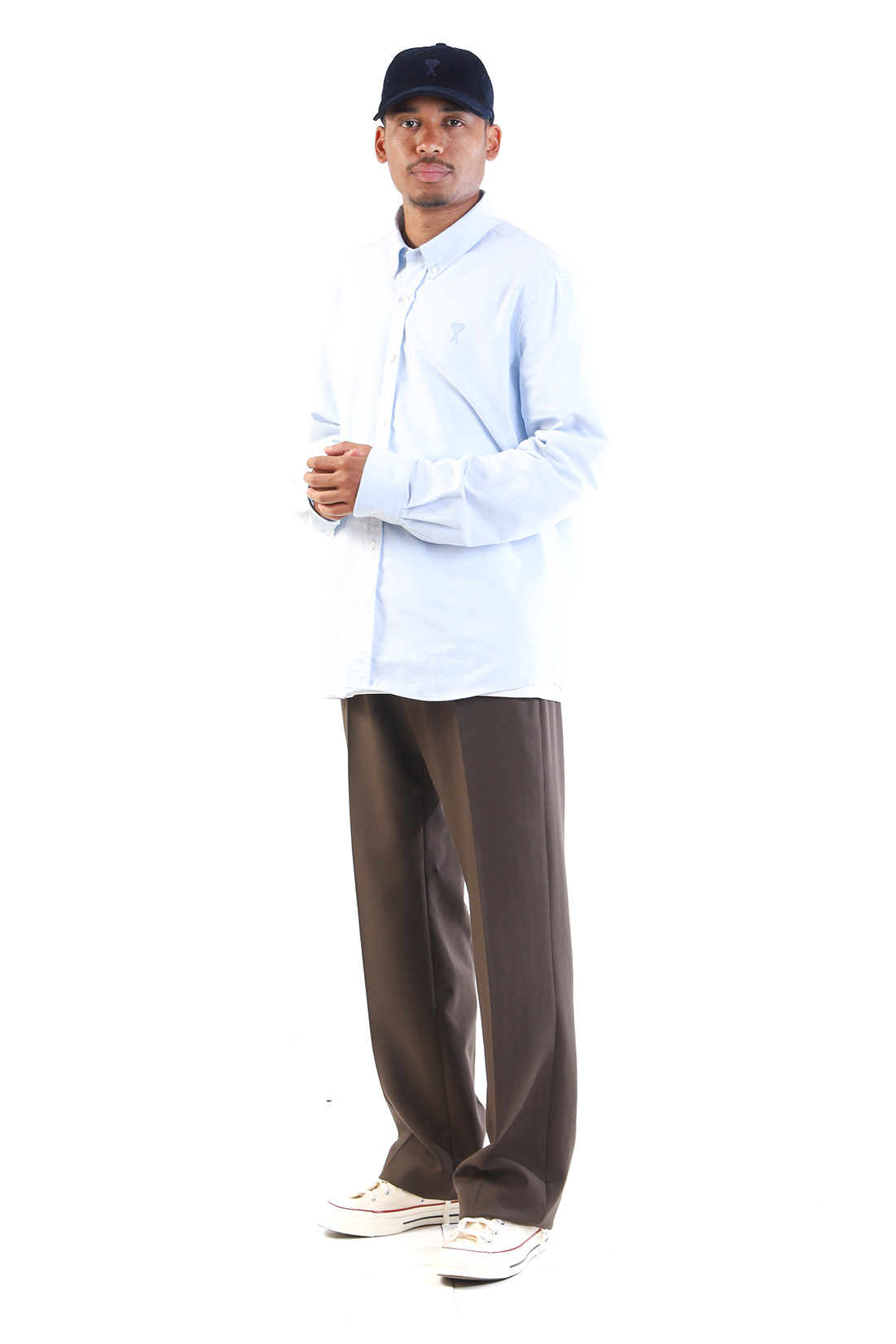 Classic fit tonal shirt Sky blue