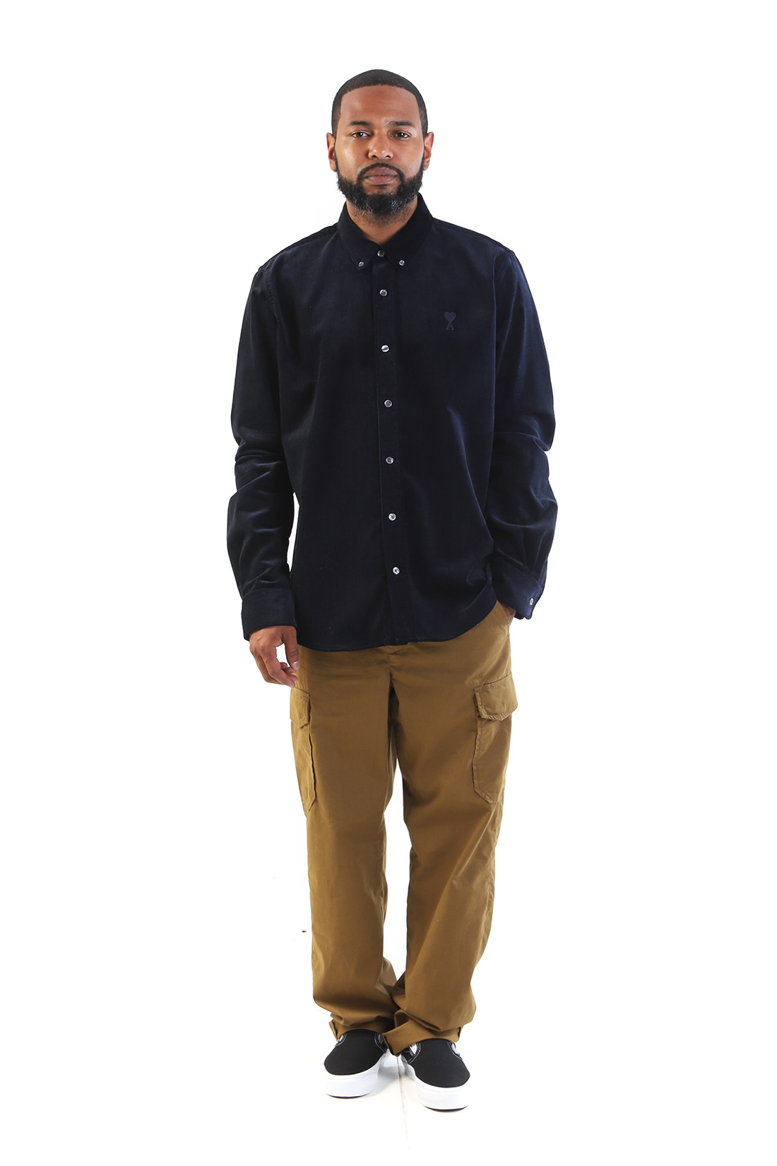 Classic fit shirt Navy blue