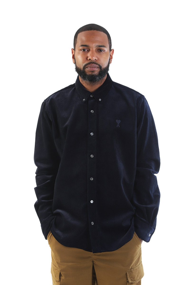 Classic fit shirt Navy blue