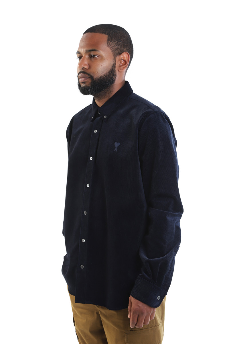 Classic fit shirt Navy blue