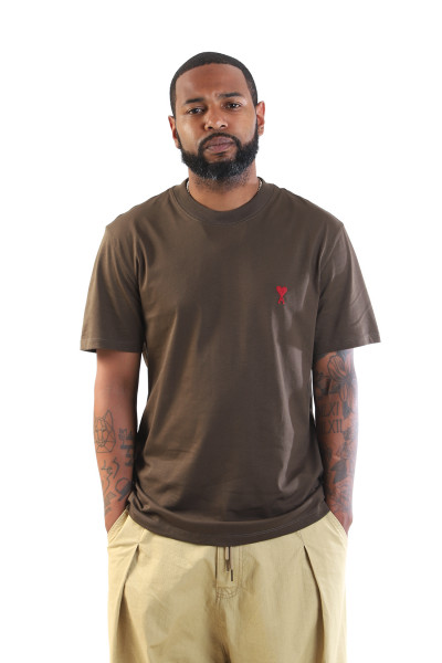 Ami Tee shirt adc Dark coffee - GRADUATE STORE