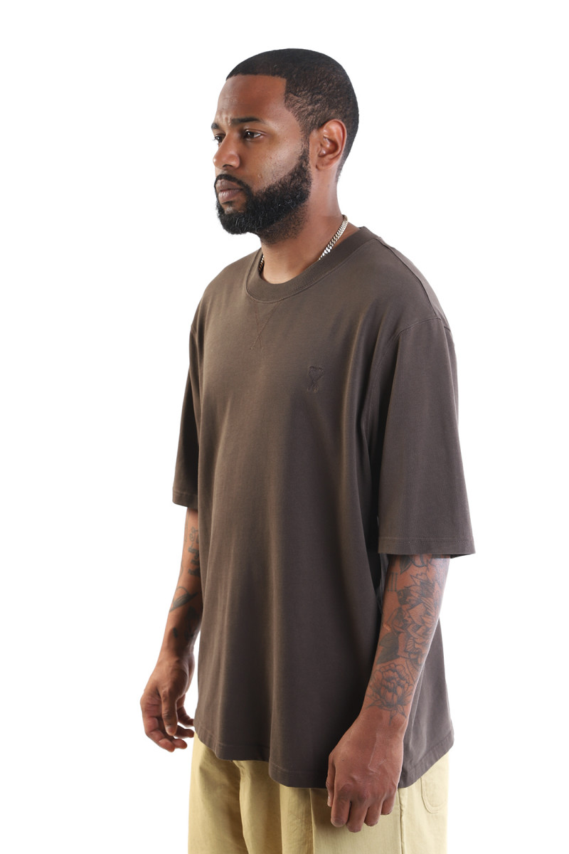 Boxy tee shirt adc Dark coffee