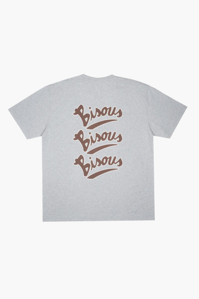 Bisous skateboards Tshirt gianni Sport grey - GRADUATE STORE