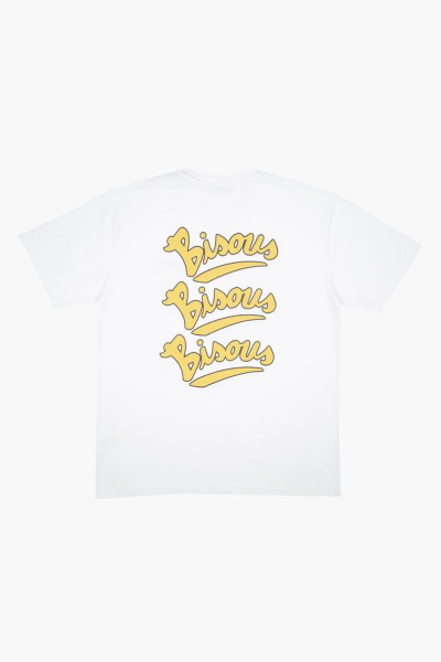 Bisous skateboards Tshirt gianni White - GRADUATE STORE