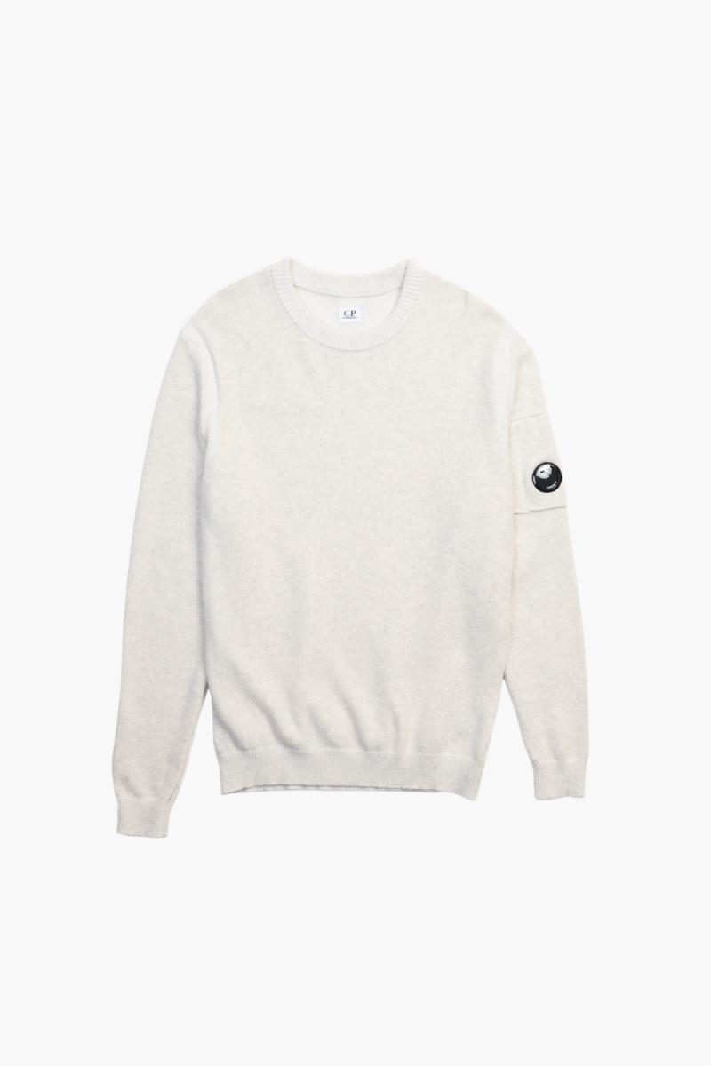 Mix wool knitwear crewneck White