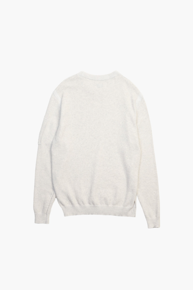 Mix wool knitwear crewneck White