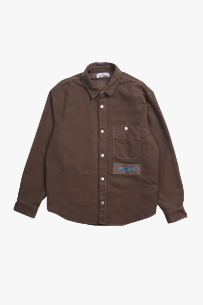 Stone island 109x6 marina overshirt v0075 Noce - GRADUATE STORE