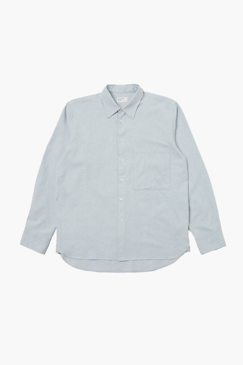 Square pocket shirt flannel Blue