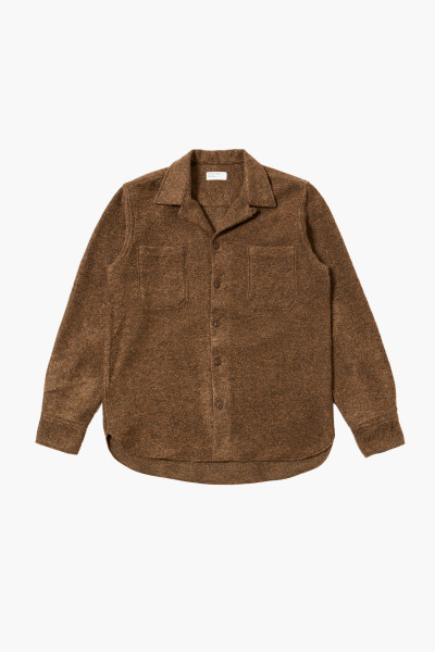 Universal works Work shirt dam marl Bark - GRADUATE STORE