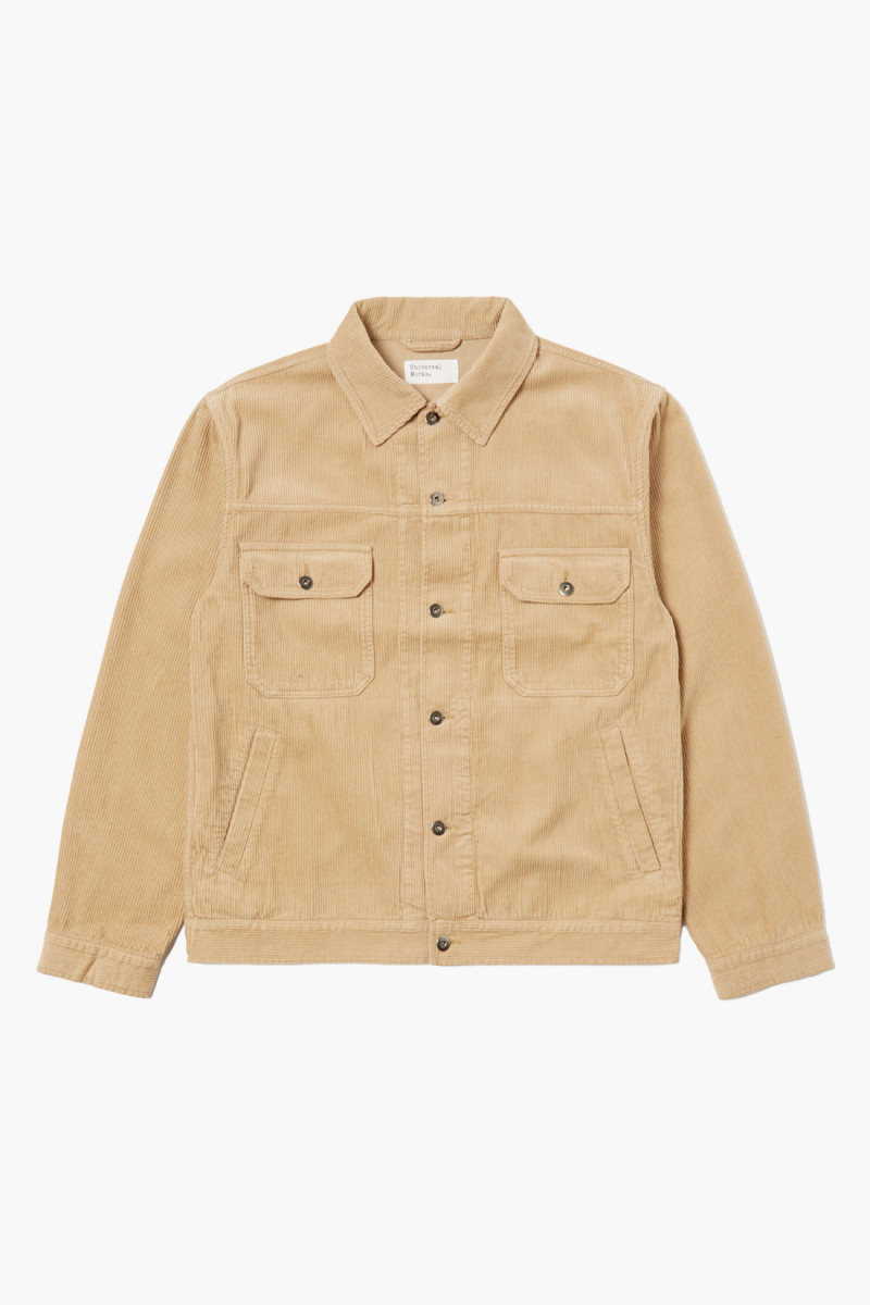 Trucker ii jacket cord Fawn