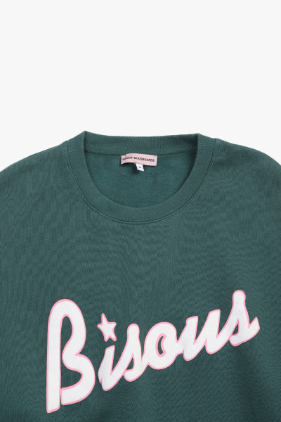 Bisous skateboards Crewneck lounge Forest - GRADUATE STORE