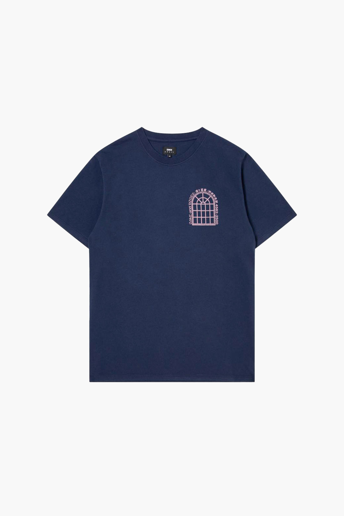 Sake and roses tee Maritime blue