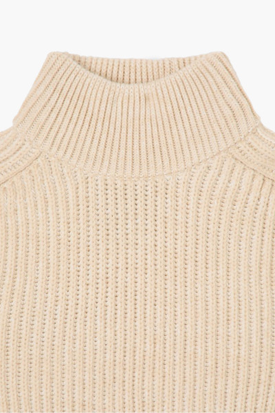 Edwin Roni high collar sweater Beige - GRADUATE STORE