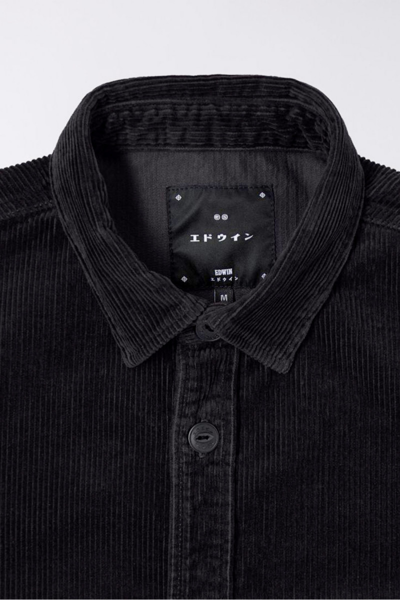 Ander shirt ls corduroy Black