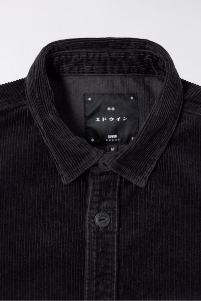 Edwin Ander shirt ls corduroy Black - GRADUATE STORE