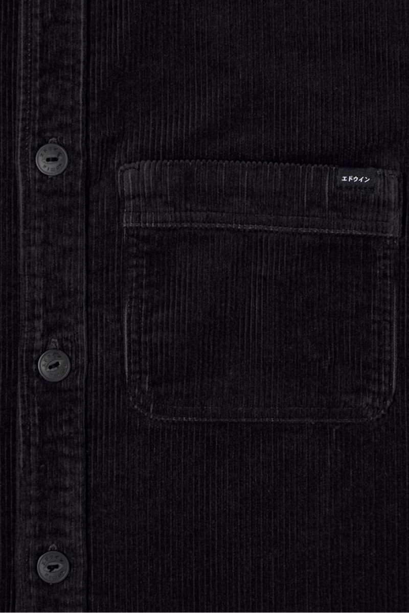 Ander shirt ls corduroy Black