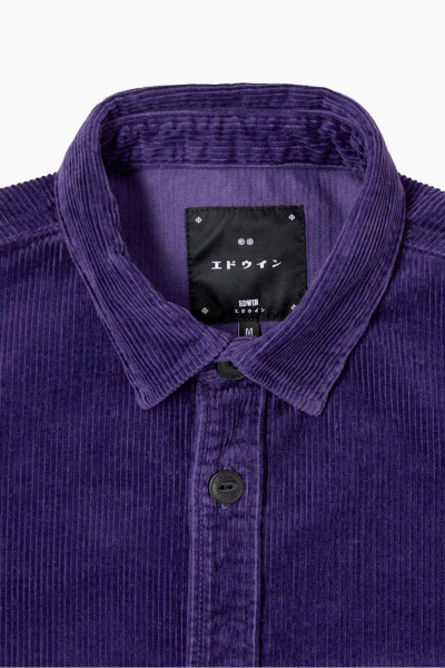 Edwin Ander shirt ls corduroy Parachute purple - GRADUATE STORE