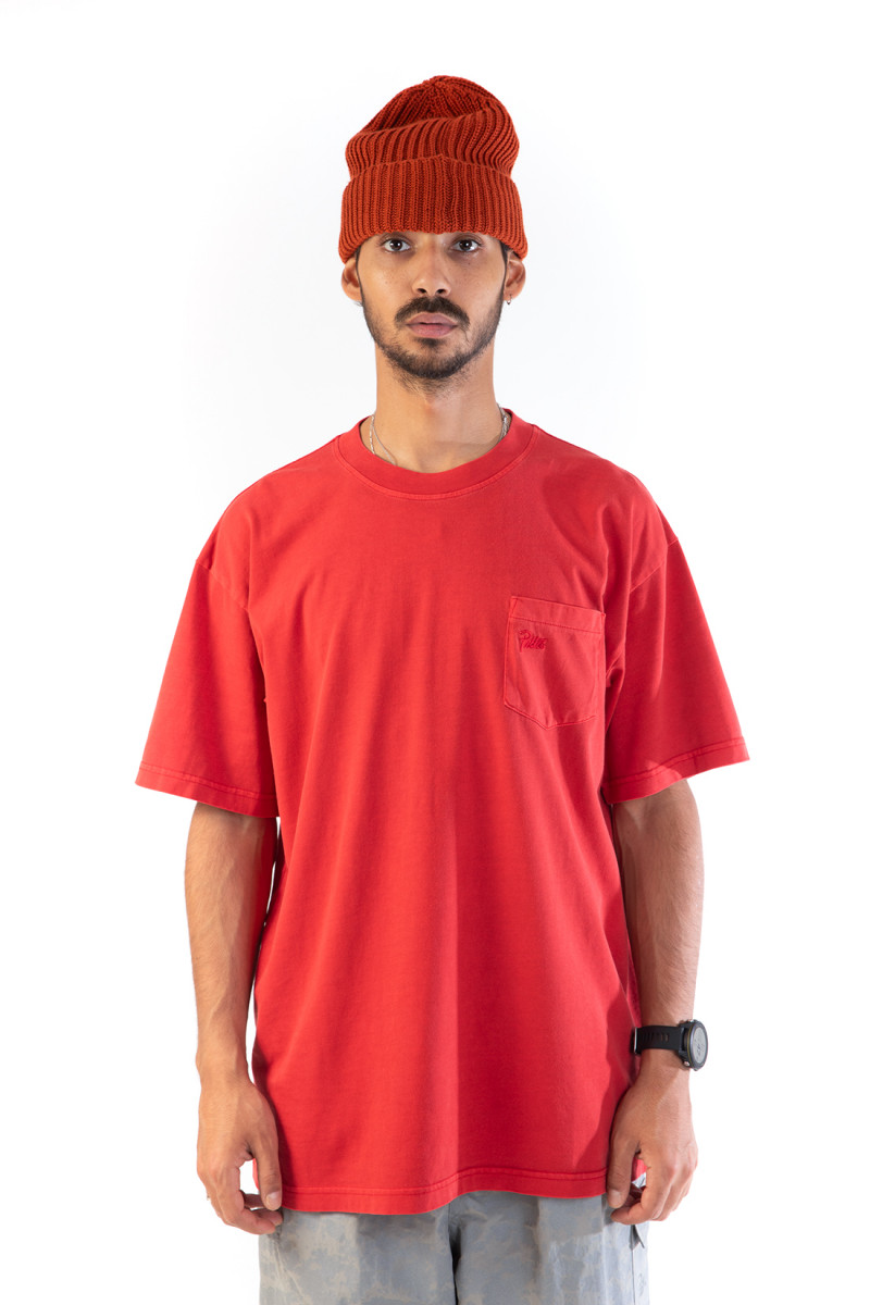 Patta basic washed pocket tee Red