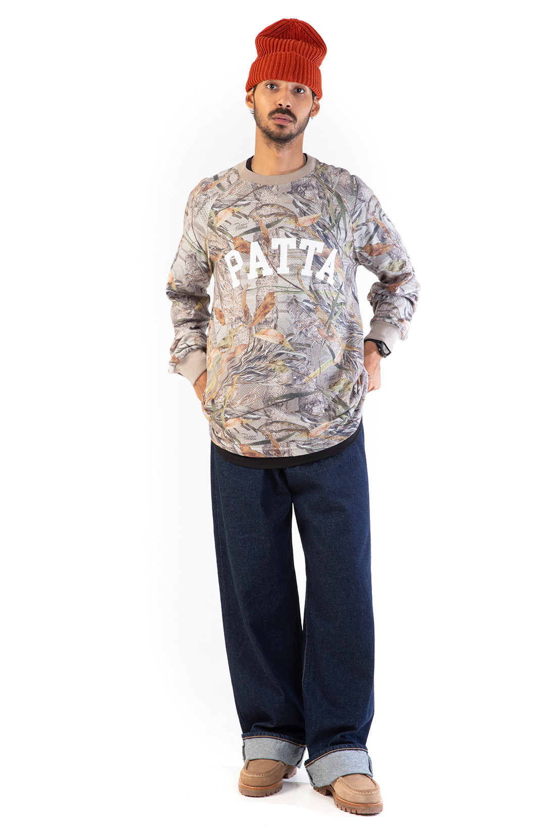 Patta nature print ls mesh Nature print