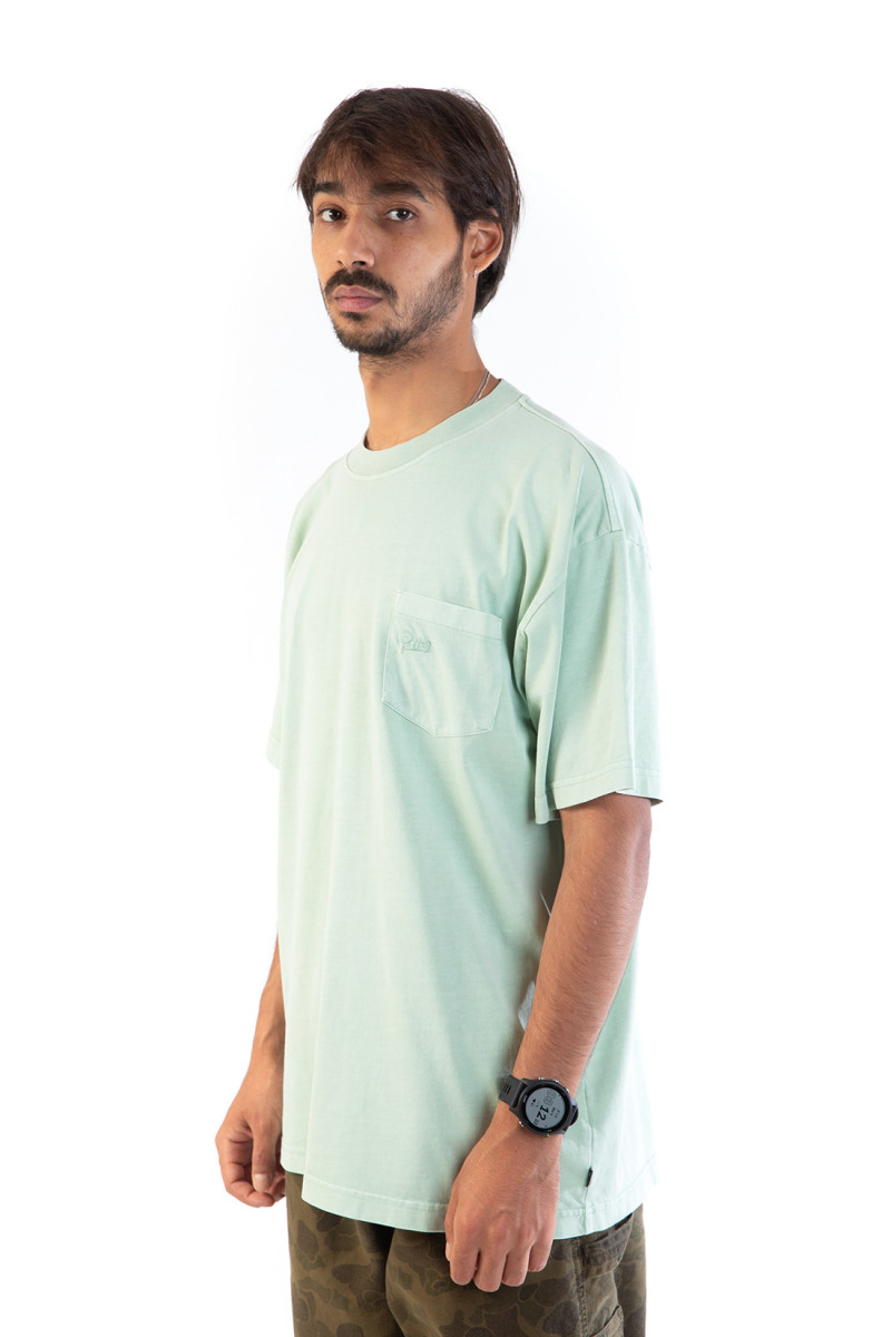 Patta basic washed pocket tee Silt green