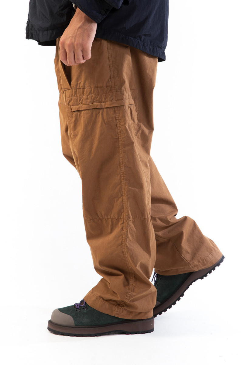 Loose utility pants microreps Toffee