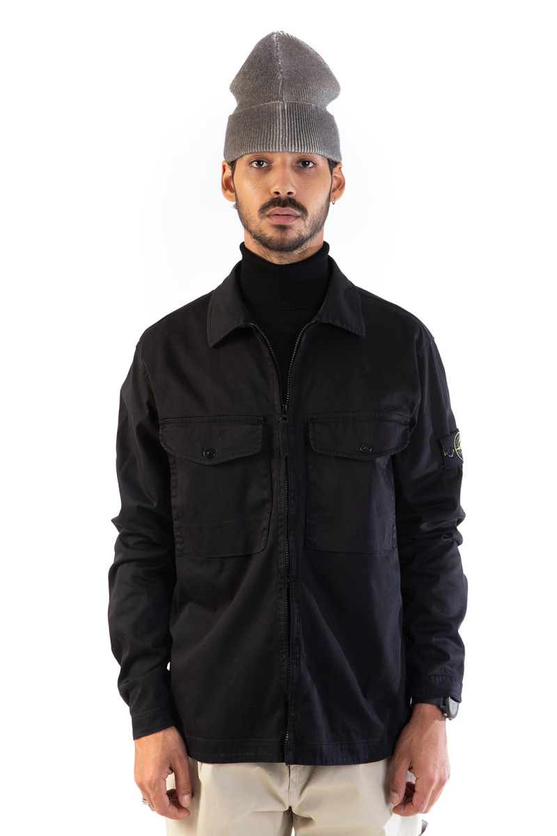 12808 overshirt v0029 Nero