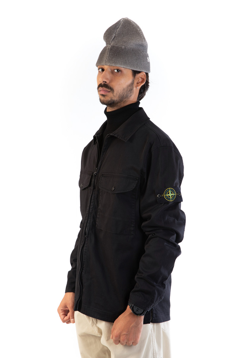 12808 overshirt v0029 Nero