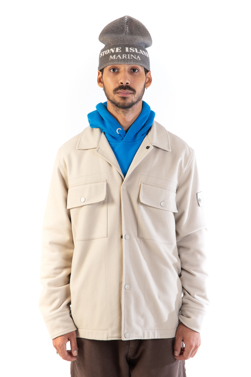 120f4 ghost overshirt v0090 Beige