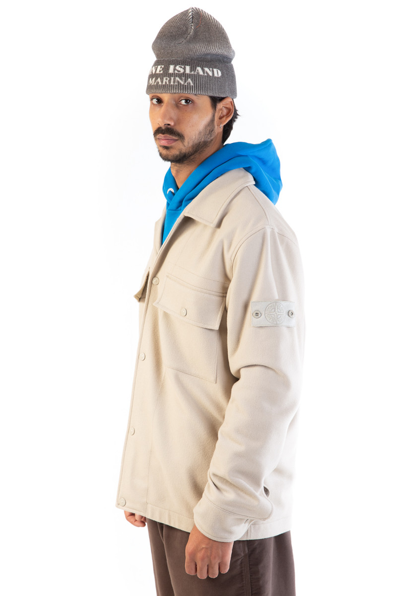 120f4 ghost overshirt v0090 Beige